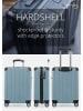 Hauptstadtkoffer Q-Damm - Koffer Handgepäck Bordgepäck Kabinentrolley 54 x 37 x 21 cm, 4 Rollen, TSA, in Pool blau