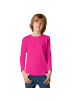 tectake Einfarbiges Langarm-Shirt für Kinder, pink