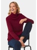 GOLDNER Rollkragenpullover in bordeaux