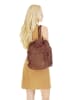 Samantha Look City-Rucksack echt Leder in cognac