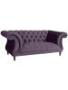 58 aufm Kessel CHESTERFIELD Sofa 2-Sitzer Kaylin Samtvelours purple