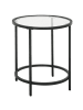HOMCOM Couchtisch-48L x 48B x 54,7H cm-Schwarz