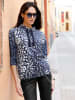 Heine Sweatshirt in marine-ecru-bedruckt