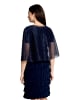 Vera Mont Cape im Glitzer-Look in Blue/Black