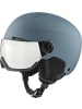 Alpina Skihelm mit Visier in blau