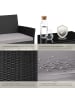 tectake Rattan Gartenset für 4 Personen, Sofa 250 kg, je Sessel 120 kg