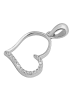 Adeliás Damen Anhänger – Anhänger aus 925 Silber mit Zirkonia in silber