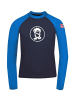 Trollkids Longsleeve "Kvalvika" in Marineblau / Mittelblau