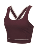 Copenhagen Studios Crop-Top in Weinrot