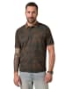 JP1880 Poloshirt in dunkelbraun