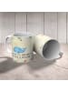 Mr. & Mrs. Panda Keramiktasse Wal Konfetti mit Spruch in Naturpapier