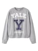 TWO SOON Sweatshirt in Grey Melange