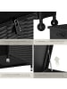 tectake Aluminium Auflagenbox mit Rattangeflecht, 121 x 56 x 60 cm