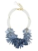 collezione alessandro Kurze Kette " Ice " in blau