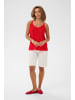 Cream Ärmellose Bluse CRAnna A-shape in High Risk Red