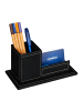relaxdays Schreibtisch Organizer "Visitenkarten" in Schwarz