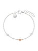 Tom Tailor Armband Silber 925, rhodiniert+rosévergoldet in silber