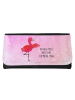 Mr. & Mrs. Panda Geldbeutel Damen Flamingo Yoga mit Spruch in Aquarell Pink