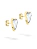 LIEBESKIND BERLIN Ohrstecker Glass Heart in gold