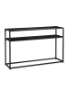 relaxdays Konsolentisch in Schwarz - (B)110 x (H)70 x (T)30 cm