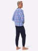 Sieh an! Schlafanzug in himmelblau-kariert