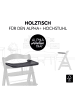 Hauck Essbrett & Tisch aus Holz für Alpha in grau,schwarz