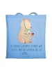 Mr. & Mrs. Panda Tote Bag Bär Arzt mit Spruch in Sky Blue