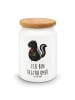 Mr. & Mrs. Panda Teedose Stinktier Blume mit Spruch in Weiß