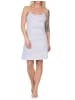 NORMANN Spaghetti Nachthemd Neglige Streifenoptik - 85904 in grau