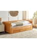 Beliani Tagesbett CAHORS in Braun - (W) 186 x (H) 72 x (L) 208 cm