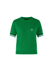 MARC CAIN SPORTS  Kurzärmeliger Strickpullover "Rethink Together" in Bright Emerald New