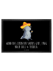 Mr. & Mrs. Panda Eingangsmatte Axolotl Tequila mit Spruch in Schwarz