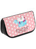 Mr. & Mrs. Panda Kosmetiktasche Einhorn Verliebt mit Spruch in Rot Pastell