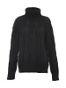myMo Damen Rollkragenpullover in SCHWARZ