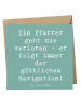 Mr. & Mrs. Panda Deluxe Karte Spruch Pfarrer Navigation mit Spruch in Meeresbrise