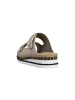 rieker Montreux Leder Keilsandaletten Beige