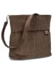 Zwei Mademoiselle M8 - Schultertasche 25 cm (cord-espresso) in cord-wood
