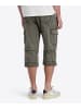 Timezone Wadenlange Cargo Shorts Gürtel Reißverschluss in Grün