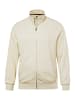 JP1880 Sweatjacke in cremeweiß