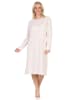 NORMANN Langarm Nachthemd klassische Design Knopfleiste am Hals - 87436 in creme