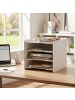 relaxdays Briefablage in Braun - (B)25 x (H)25 x (T)31 cm