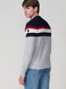 KOROSHI Gestrickter pullover in grau