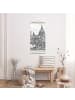 WALLART Stoffbild mit Posterleisten - Stadtstudie - Dom in Creme-Beige