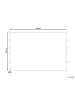 Beliani Kuscheldecke YASAM in Grau/Weiß - (W) 125 x (H) 0.3 x (L) 150 cm