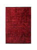 KADIMA DESIGN Teppich Kurzflor Unicolor Chenille Baumwolle Innen in Rot