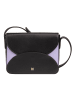 DuDu Cefalonia Umhängetasche Leder 21 cm black lavender