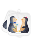Mr. & Mrs. Panda 2er Set Topflappen  Pinguin Pärchen ohne Spruch in Weiß