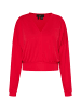 faina Cropped Langarm-Shirt in Rot