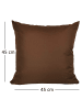 JACK 2er Set Outdoor Kissenhülle 45x45cm Uni in Braun