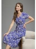 Laura Scott Sommerkleid in royalblau-gemustert